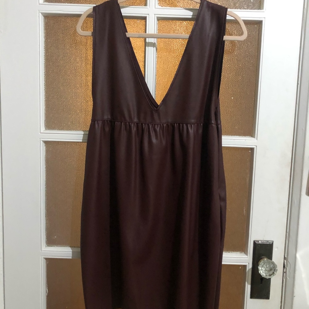 Zara Faux Leather Dress